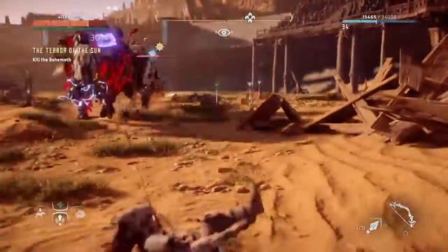 Horizon Zero Dawn Killing the Behemoth (Arrows only) смотреть онлайн