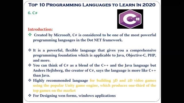 Top 10 Programming Languages You Must Learn In 2020 |Programming Language U must Learn смотреть онлайн