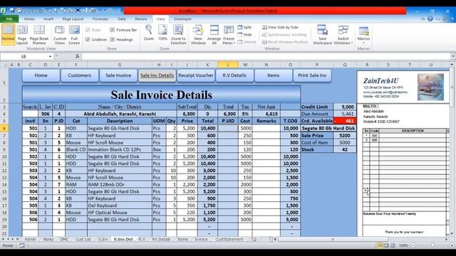 Excel Basics 7. How To Create Automated Invoice In Excel | Create Invoice In Excel | Bill In Excel смотреть онлайн