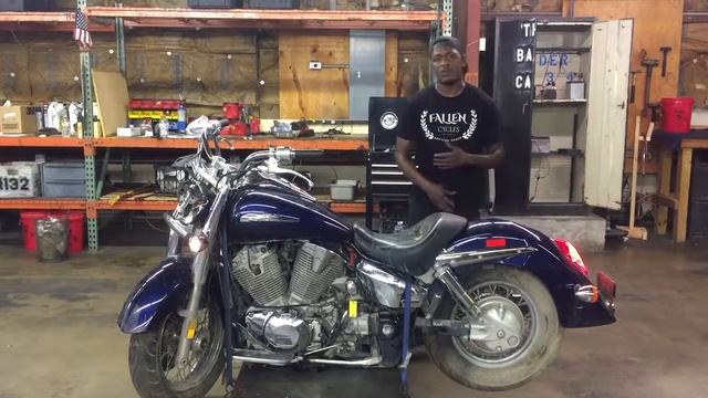 2004 Honda VTX 1300 S (blue) 1627 Fallen Cycles