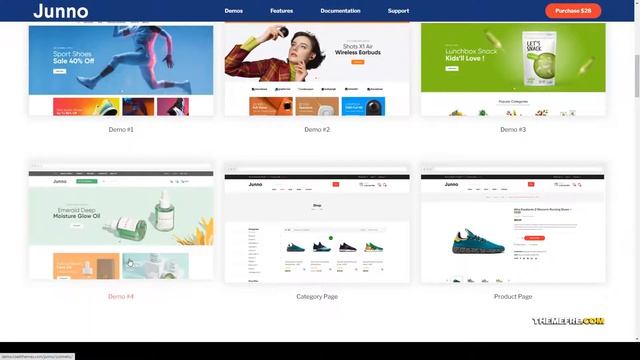 Junno - Multipurpose WooCommerce WordPress Theme organic theme shoes Website Builder смотреть онлайн