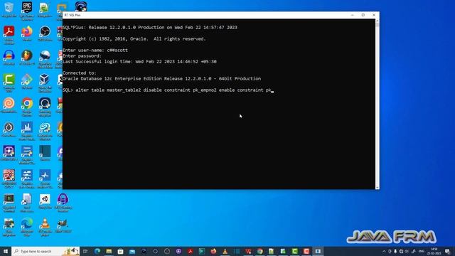 ORA-02295: found more than one enable/disable clause for constraint - Oracle Database 12c Error Msg смотреть онлайн