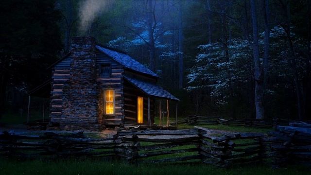 Ночной лес сон на природе снятие стресса медитация \ Night forest, sleep in nature, stress relief смотреть онлайн