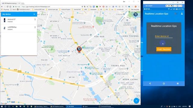 Real time location tracking with firebase:Android client смотреть онлайн
