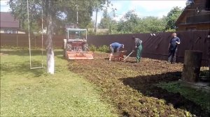 Подготовка сложного участка под посевной газон  Первый день