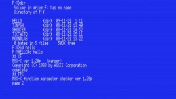 MSX-DOS Programming in openMSX
