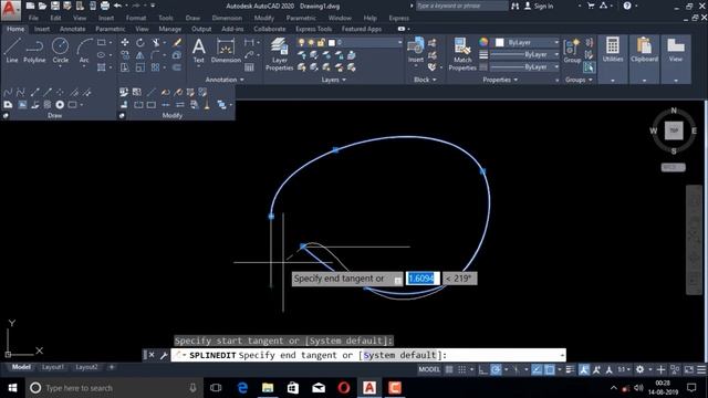 AutoCAD SPline Command with All Options in Hindi / AutoCAD 2020 смотреть онлайн