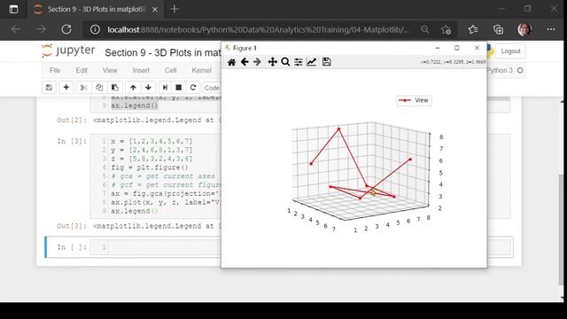 Data Visualization using matplotlib - Section 9: 3D Plotting смотреть онлайн