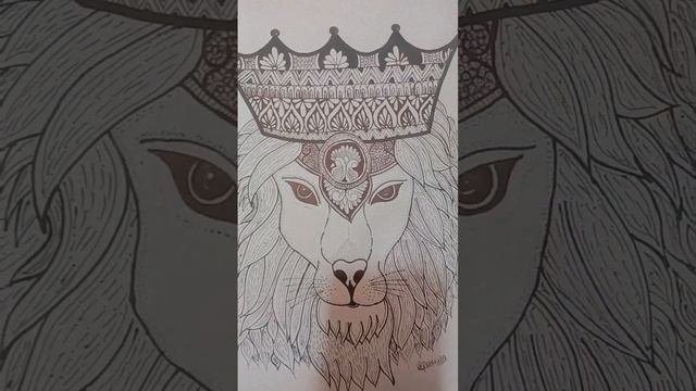 Lion mandala art...... смотреть онлайн