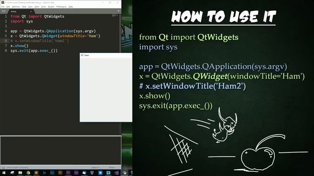 PySide + PyQt | QWidgets in 3 Minutes смотреть онлайн
