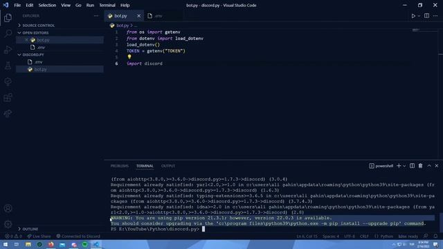 2022'de Discord Botu Yapmak! | discord.py #1 смотреть онлайн