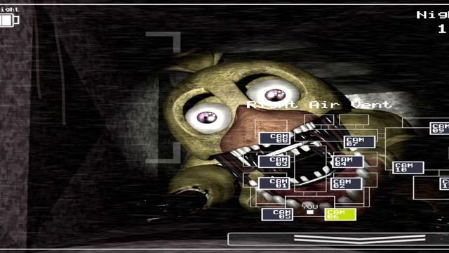 FNAF 2 скример Олд Чики. FNAF 2 Old Chicka's jumpscare смотреть онлайн