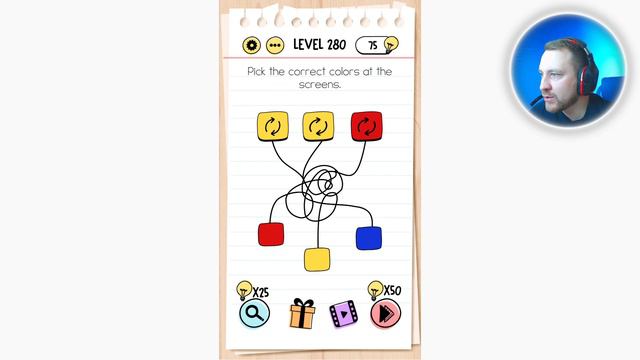 Как пройти Brain Test 280 уровень смотреть онлайн