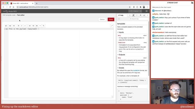 Fixing up the markdown editor - developing node-red stream - 5th October 2020 смотреть онлайн