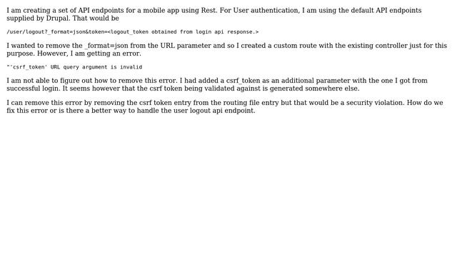 Drupal: Fix for "'csrf_token' URL query argument is invalid" error during logout (2 Solutions!!) смотреть онлайн