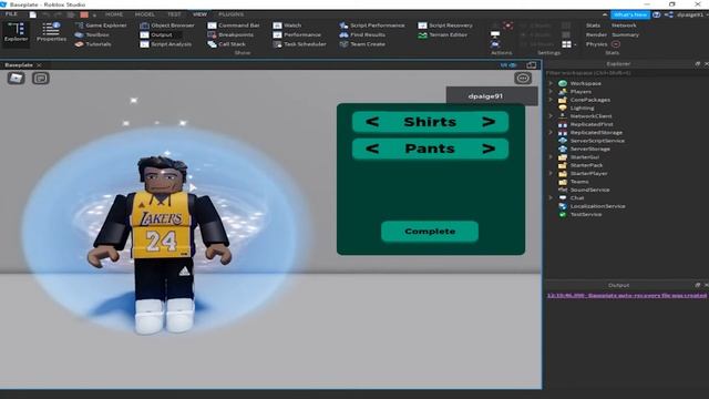Roblox Studio Character Customization Setup смотреть онлайн