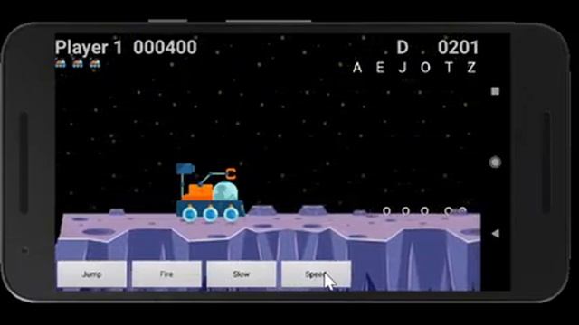 Moon Buggy Android mini game смотреть онлайн