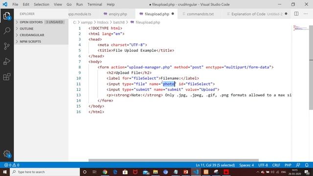 Php file upload смотреть онлайн