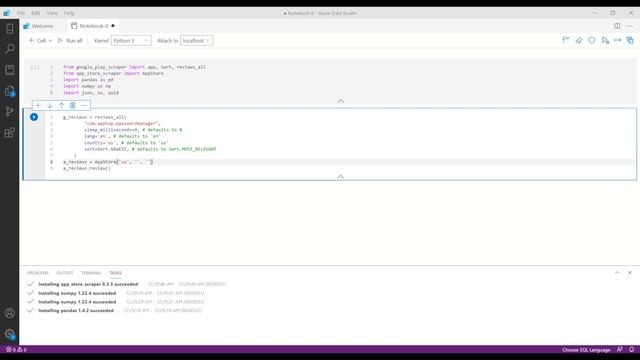 Python Scraper - Google Play and App Store Reviews смотреть онлайн