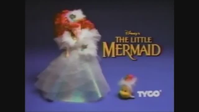 The_little_mermaid_1991_Tyco_Holiday_Ariel_commercial