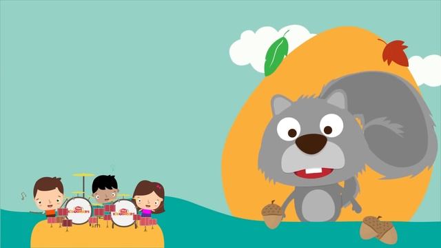 Grey Squirrel Lyric Video - The Kiboomers Preschool Songs & Nursery Rhymes смотреть онлайн