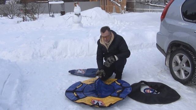 Как накачать тюбинг? Русский тюбинг с именной надписью. Проверка на прочность. смотреть онлайн