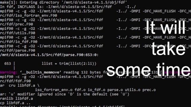 SIESTA (PARALLEL): LINUX/Windows 10 (Step 4 Installing Siesta and building the Utilities) смотреть онлайн