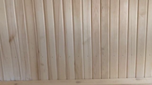 Баня 3х6 "Флагман" с осиновой обшивкой потолка и стены у полка в парной. смотреть онлайн