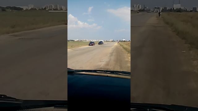 Ремонт дорог в Крыму. Евпатория-Уютное 28-08-2015 смотреть онлайн