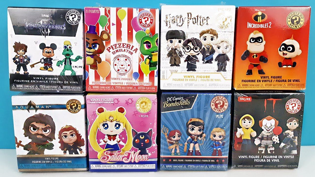 FUNKO Mystery Minis Mix! Сюрпризы СЕЙЛОР МУН, DC Bombshells, FNAF, Disney, Гарии Поттер, Аквамен смотреть онлайн