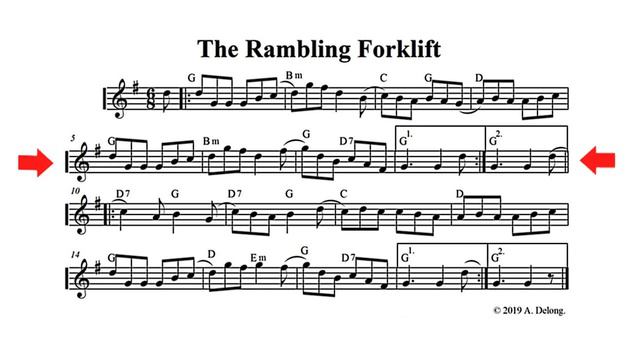 The Rambling Forklift - a playalong tune by Anne Delong смотреть онлайн