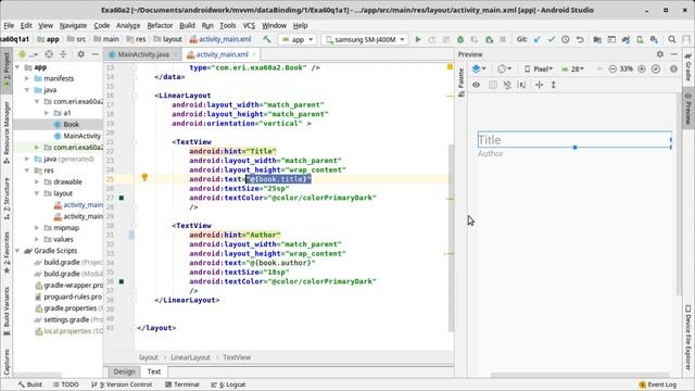 #1 Using data binding - Android - Java смотреть онлайн