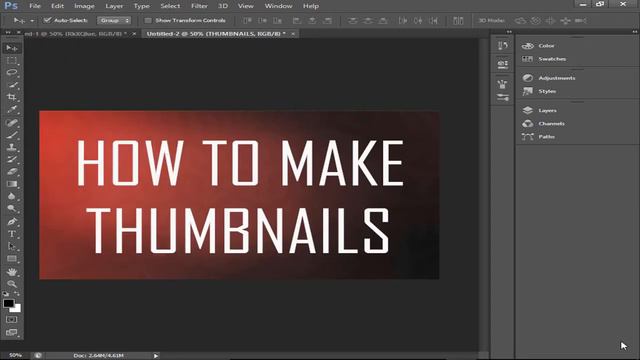 How To Make Thumbnails For YouTube Videos With Photoshop 2017! смотреть онлайн