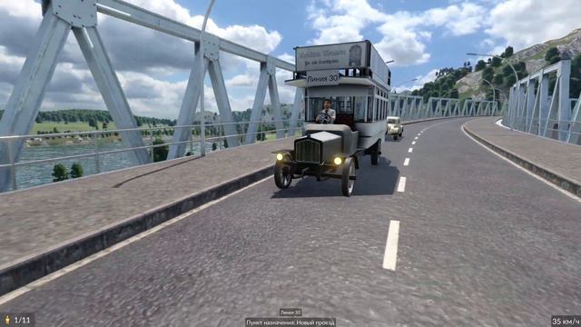 Transport Fever 2 | Омнибус между городами Брегенц и Санкт-Галлен | смотреть онлайн