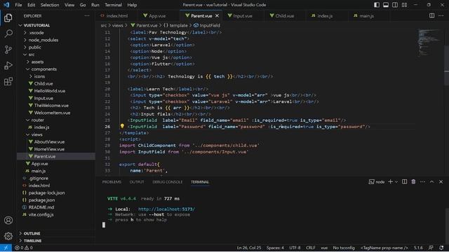 Part-11 | step by step learn vue js 3 from beginner to advance in hindi | Data Binding using Emits смотреть онлайн