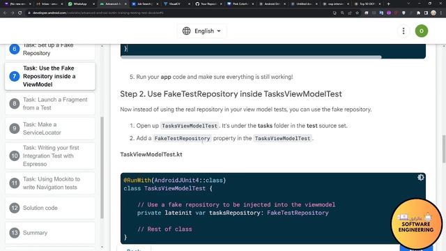 Advanced Android Testing in Kotlin to Test Doubles and Dependency Injection part-7 смотреть онлайн