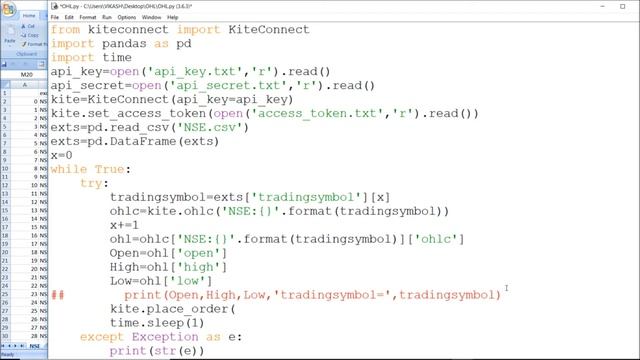 Automation-Live Demo Python AlgoTrading-OHL Intraday Strategy P.2 смотреть онлайн
