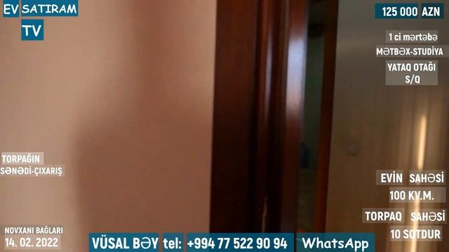 125 000 MANATA 10 SOTDA BAĞ EVİ SATILIR NOVXANIDA/ EV SATIRAM TV/ bag evleri /ev satışı смотреть онлайн