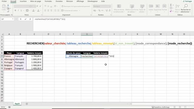 EXCEL | Utiliser la fonction RECHERCHEX() смотреть онлайн