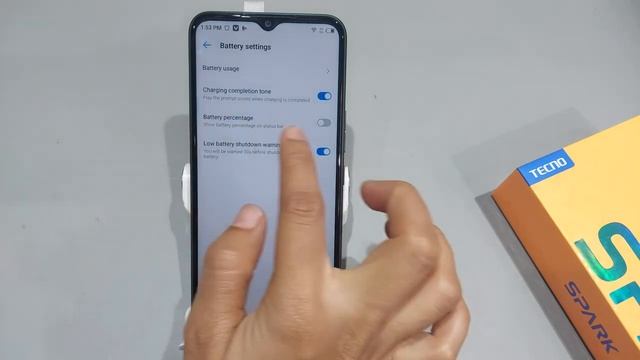Tecno spark go 2022,2021 battery percentage setting | Battery percentage kaise set kare смотреть онлайн