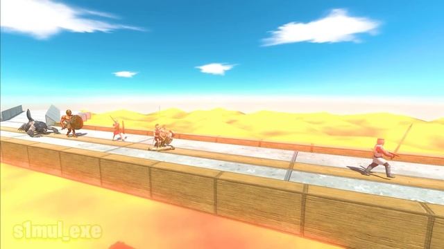 Be Fast and Escape from Creepy Monsters on Bridge - Animal Revolt Battle Simulator смотреть онлайн