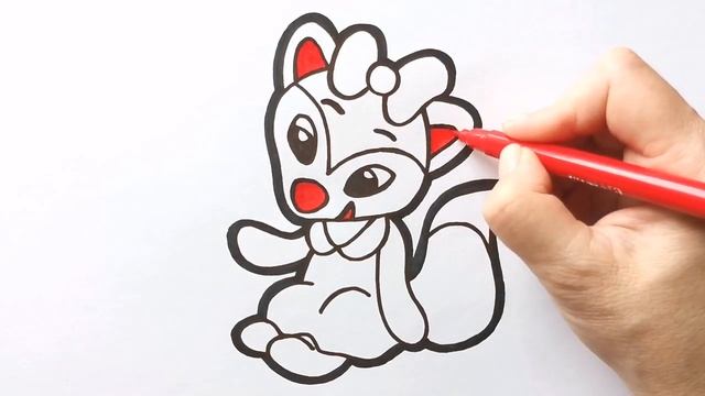 Как нарисовать ЛИСИЧКУ СЕСТРИЧКУ / раскраска для детей / Нарисуй Ка смотреть онлайн