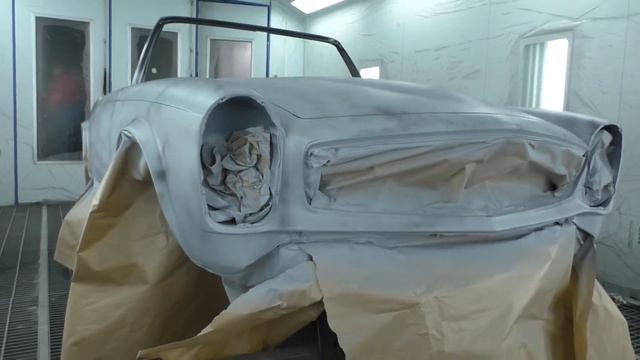 Mercedes-Benz Pagoda 230 SL W113 renovation - preparation for painting Doctorclassic.eu смотреть онлайн