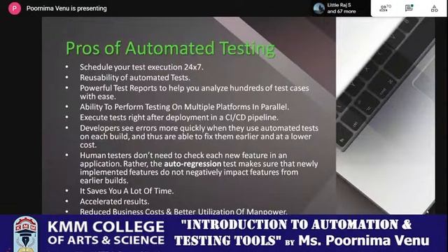 National Webinar on "Introduction to Automation Testing tools" смотреть онлайн