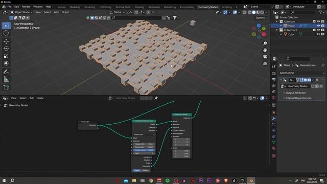 QUICK and EASY way to Scatter Objects in Blender with Geometry Nodes!! смотреть онлайн