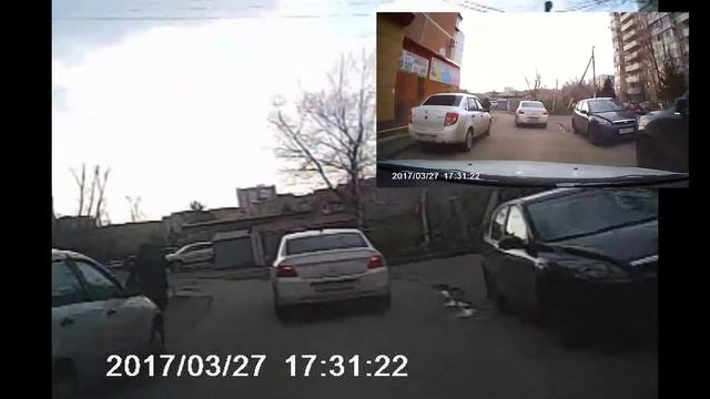 Автомобильный видеорегистатор L1000 (с двумя камерами) смотреть онлайн