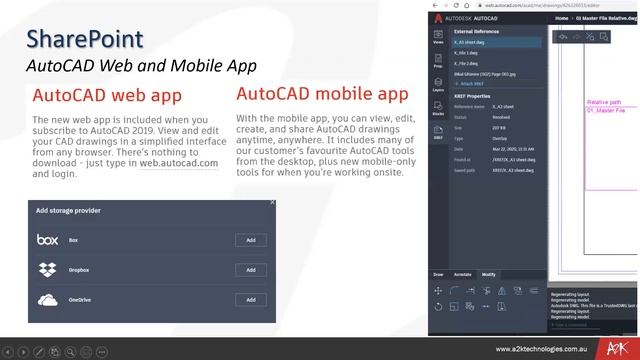 Working Remotely with Microsoft Office 365 Sharepoint for AutoCAD смотреть онлайн