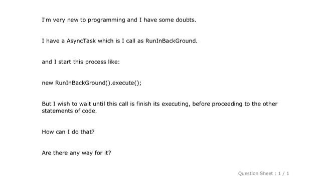 Android : Waiting till the async task finish its work смотреть онлайн