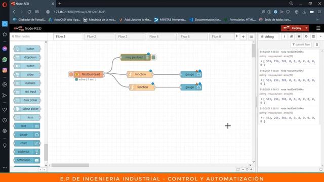 CONEXION ENTRE EL MODBUS TCP CON EL NODE RED - CONTROL Y AUTOMATIZACIÓN смотреть онлайн