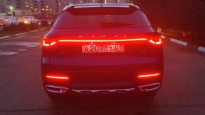 Haval F7. Tech Plus 2.0. ДХО. Монобровь в багажную дверь. Светодиодные светильники в задний бампер.